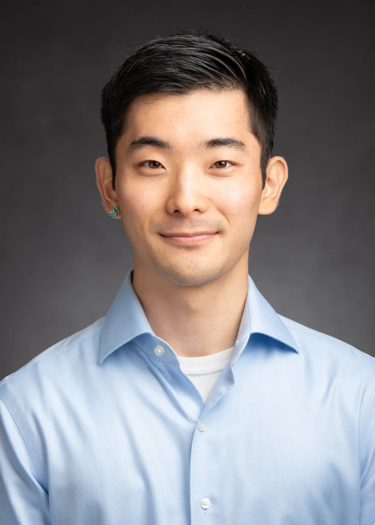 Towa staring confidently at the camera