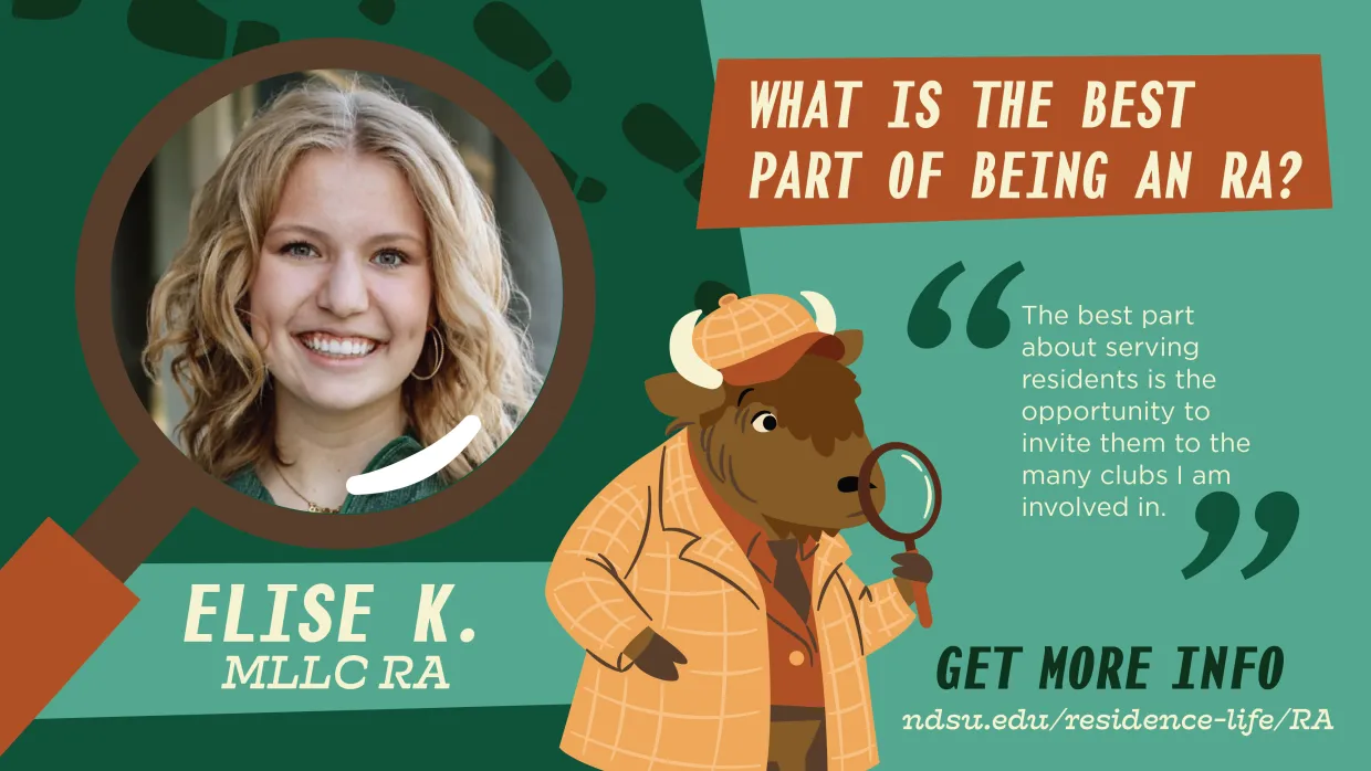 Elise K shares what she enjoys about being an RA on campus