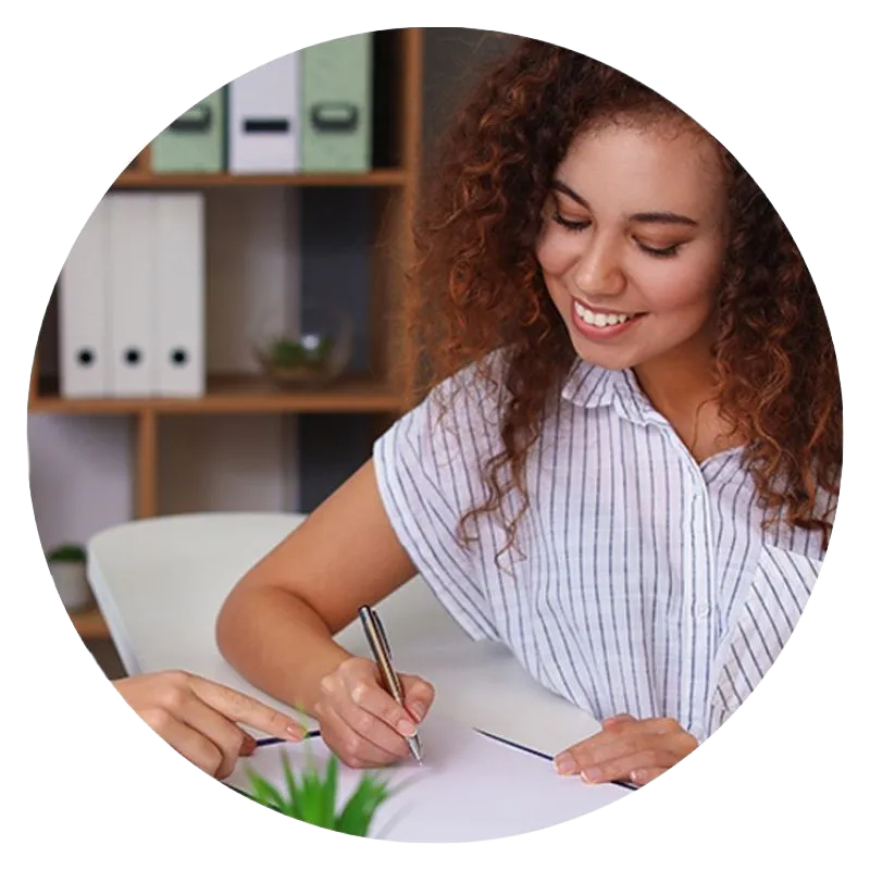 woman discussing medical billing