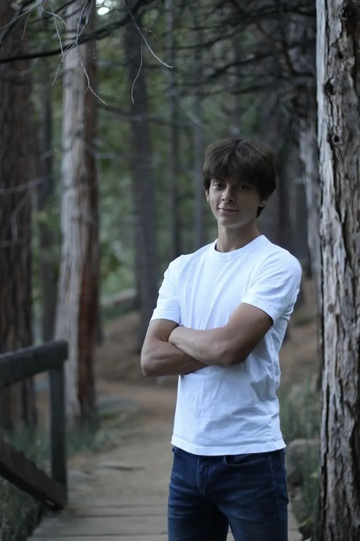 Conner looking confidently at camera.