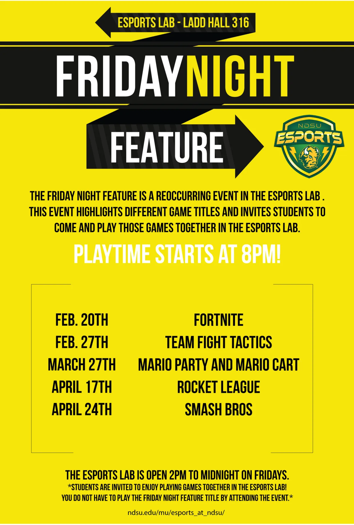 Friday Night Feature for 2026