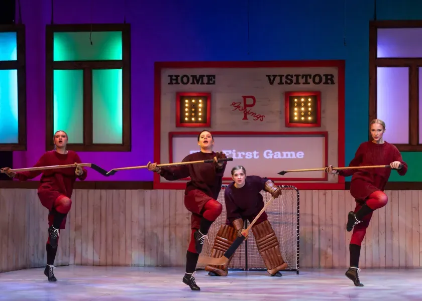 Students preforming in the NDSU production of 'Glory'.