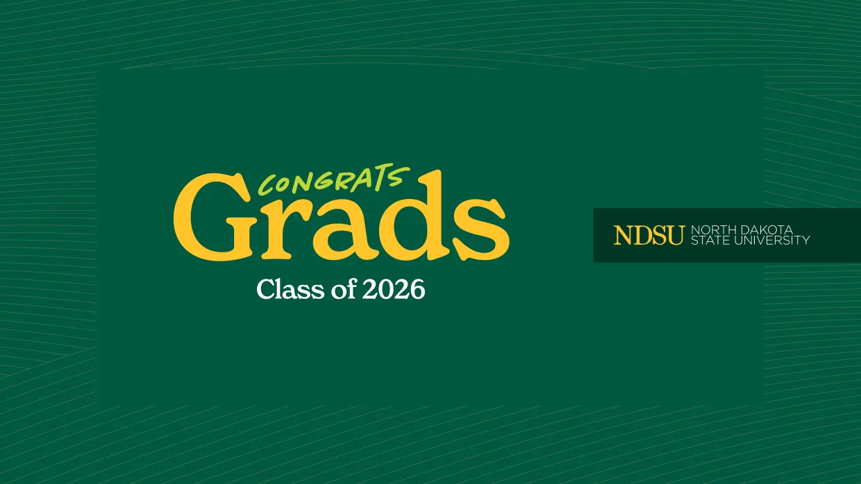 Congrats Grads Class of 2026 horizontal social graphic