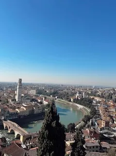 Skyview of Verona, Italy