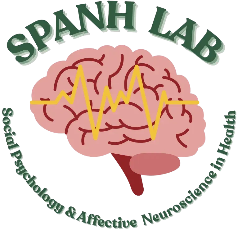 SPANH Lab logo with pink brain and green text