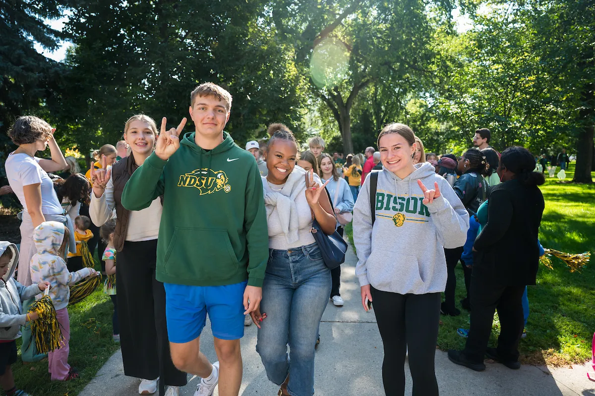 NDSU students participating in the annual Walk thru the Gates.