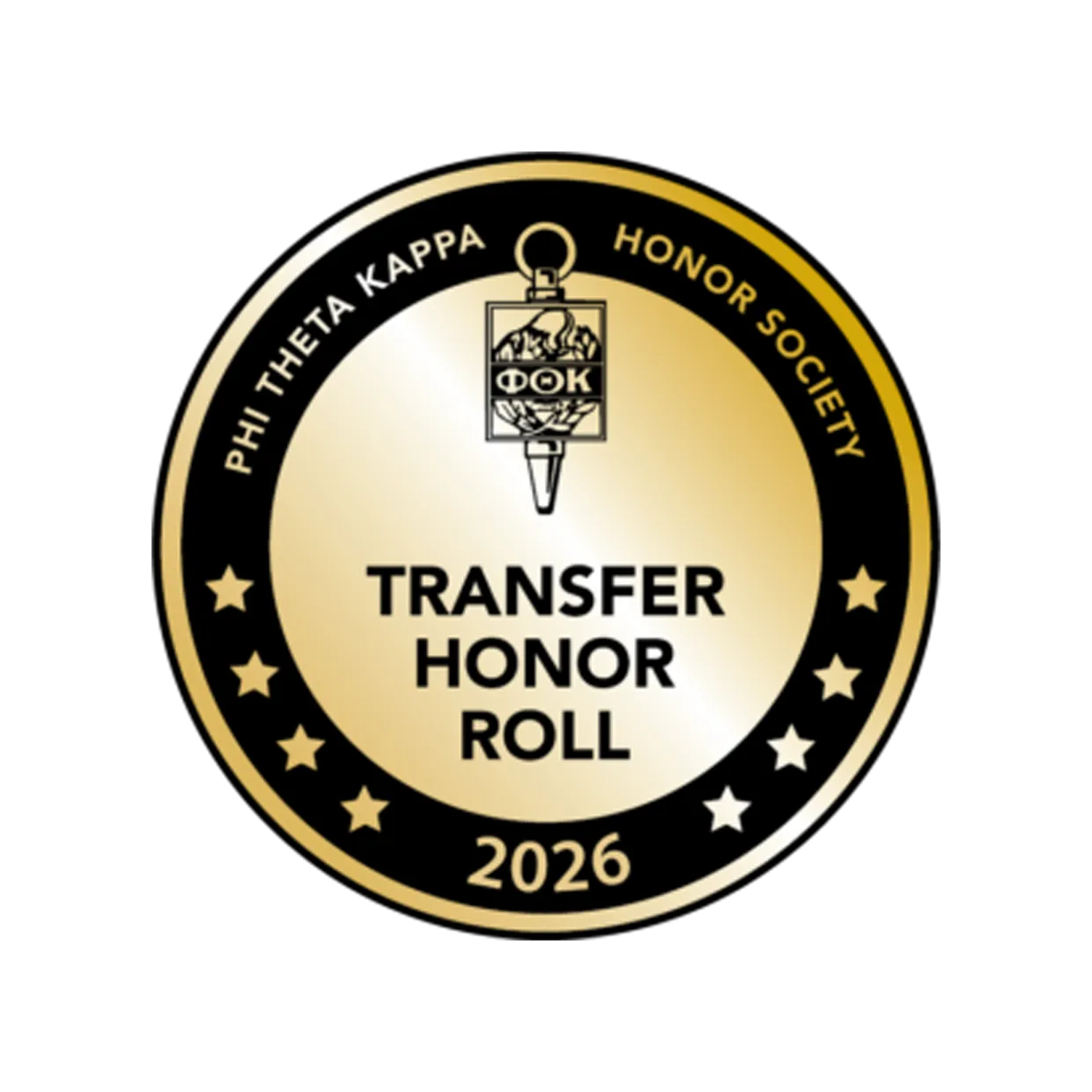 badge for Phi Theta Kappa Transfer Honor Roll