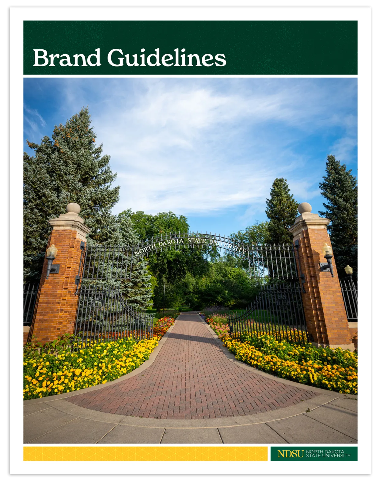 NDSU Brand Guidelines cover graphic