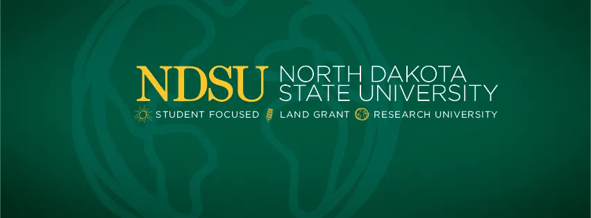 NDSU Logo Facebook Header with land grant background