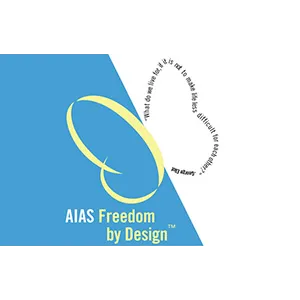 AIAS freedom by design logo.