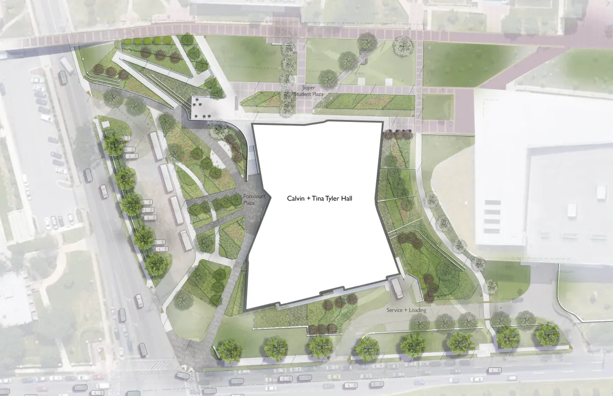 Rendering of subdivision layout.