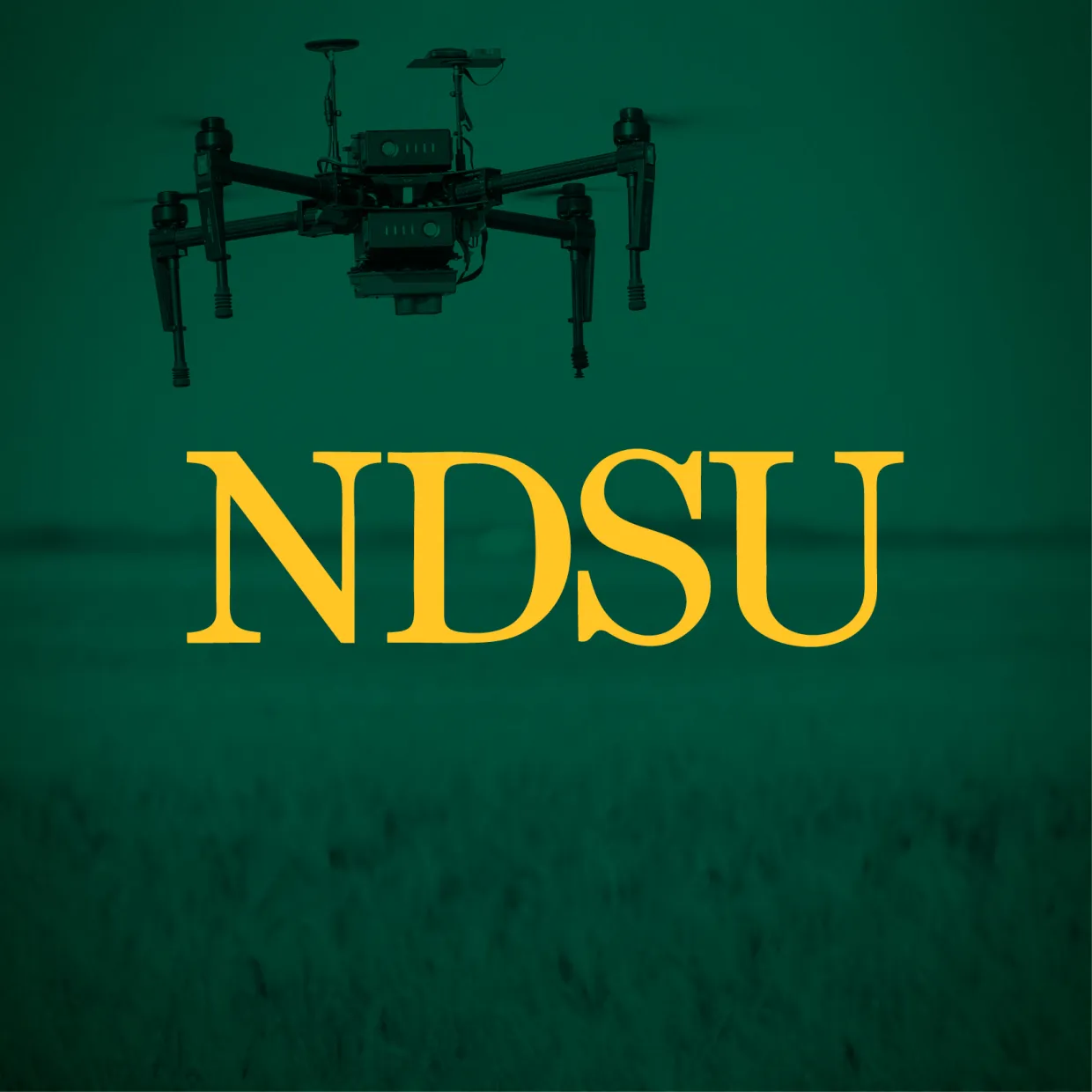 NDSU profile picture with drone background