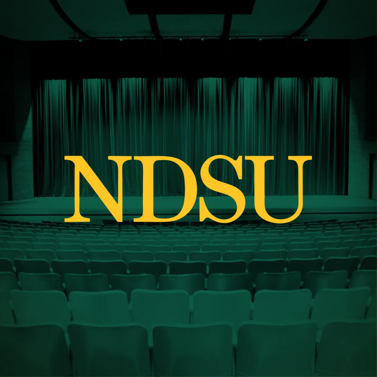 NDSU profile picture with theatre background