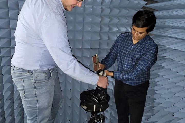 NDSU professor conducting research.