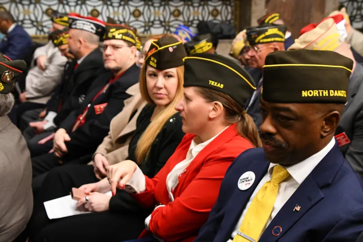 Terry Traylor and other student veteran legislative fellows.