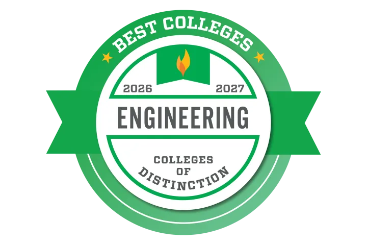 College of Distinction badge for Engineering 2026-2027