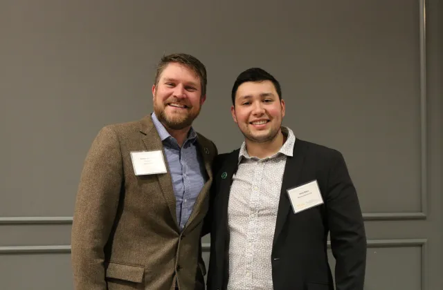 Connor Johnson with his mentee