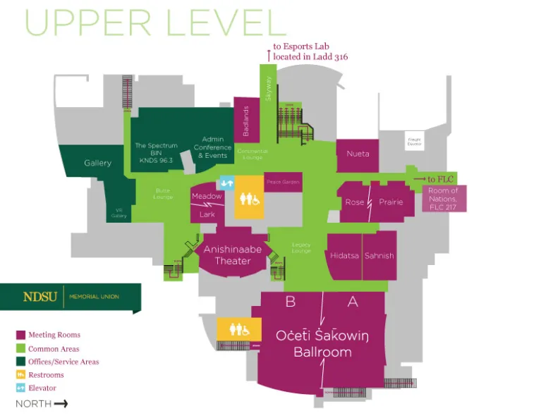 MU upper level floorplan