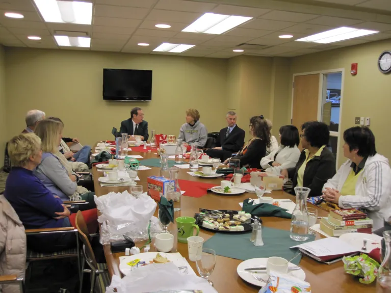 Fall semester gathering of FORWARD committee, December 2010.