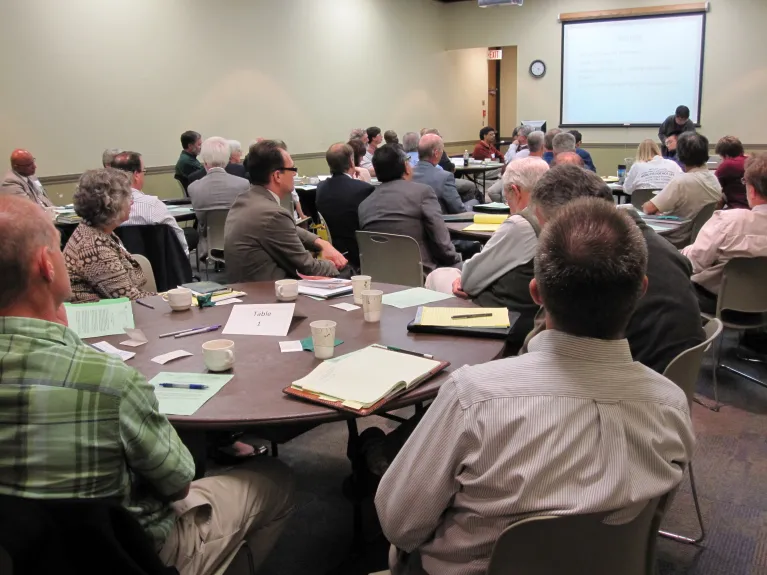 FORWARD external advisory board member, Dr. Laura Kramer (Professor Emerita of Sociology, Montclair State University, and former NSF ADVANCE Program Director) provided a workshop on September 15, 2011 for all department chairs/heads, “Climate at the Dep