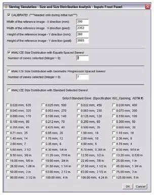 Simulation of mechanical sieving for particle size distribution by machine vision.