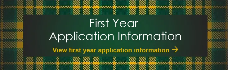 First Year Application Information graphic, click for link.