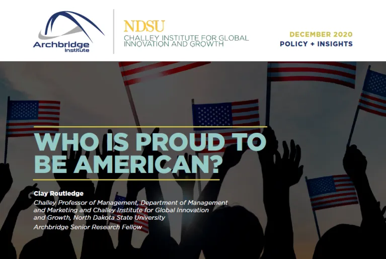 WHO IS PROUD TO BE AMERICAN?