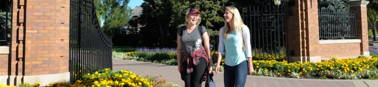 Students Walking on Campus