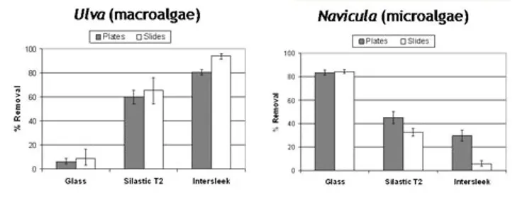 Ulva and Navicula bar graphs.