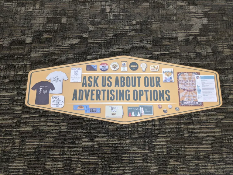 Custom shape floor graphic for Design & Sign