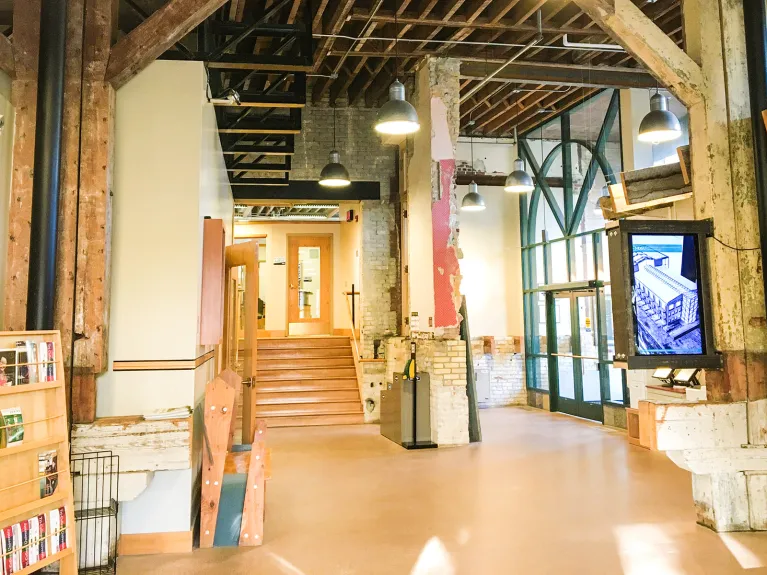Interior foyer of Renaissance Hall.